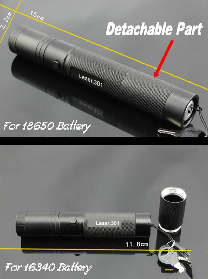 10Mile Military Green Laser Pointer Pen 5mw 532nm Powerful Cat Toy+18650 Battery+Charger - Image 6