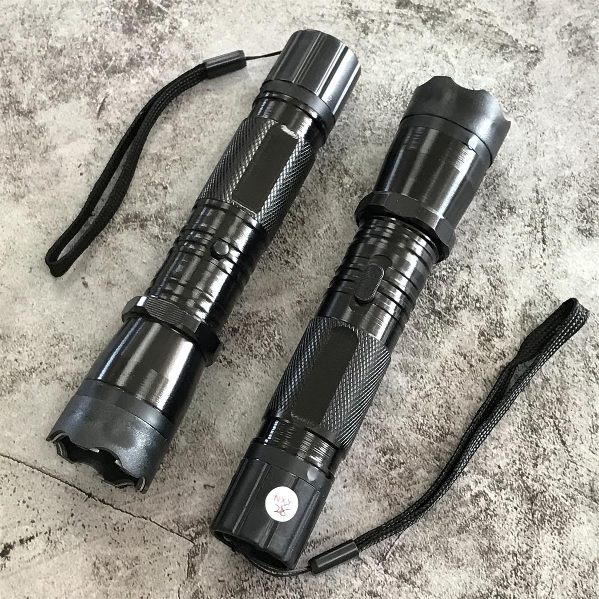 1101 Stun Gun Flashlight  Self-defense Electric Stick - Image 12