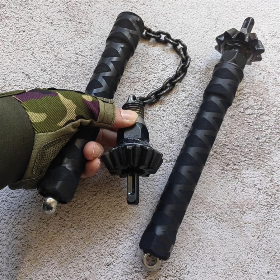 2-in-1 Self-Defense Stick Window Breaker Defense Hammer - Image 2