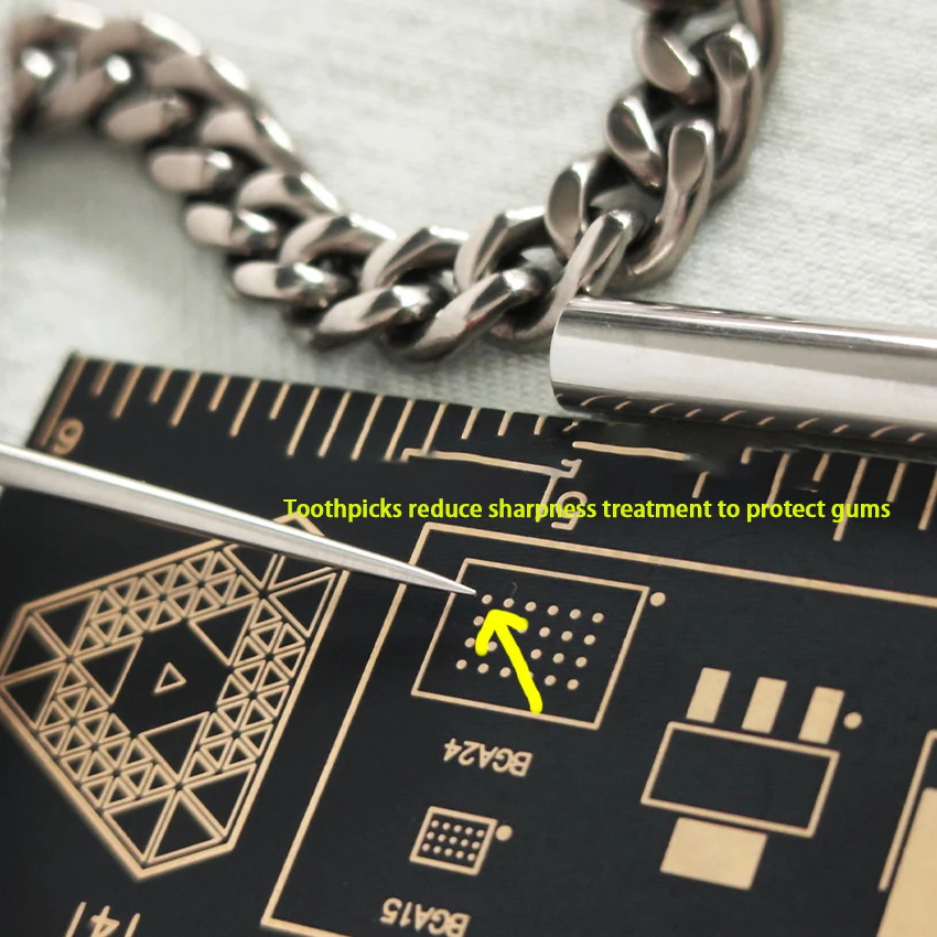 304 Steel Toothpick Titanium Chain Self Defense Tool - Image 11