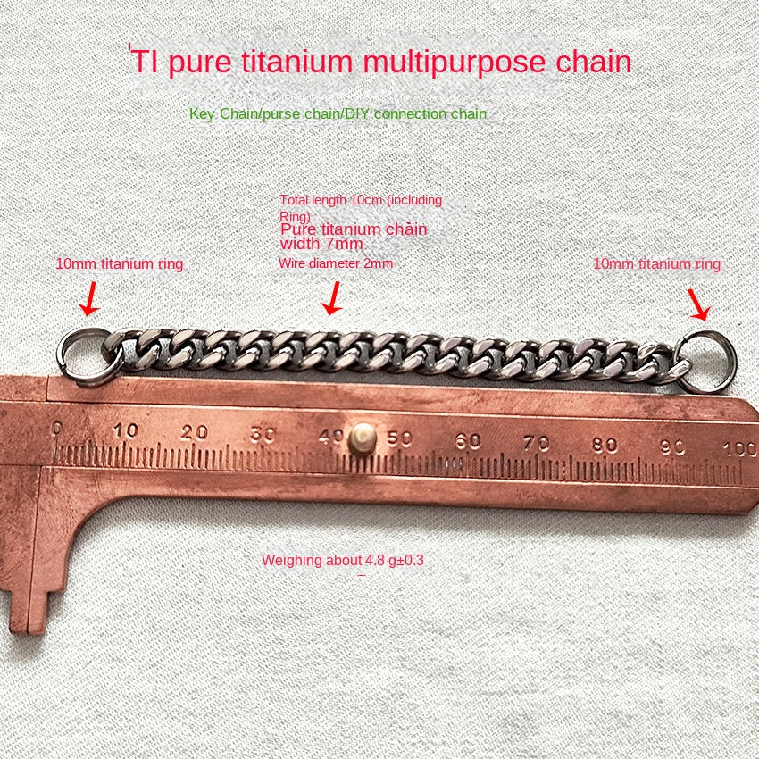 304 Steel Toothpick Titanium Chain Self Defense Tool - Image 8