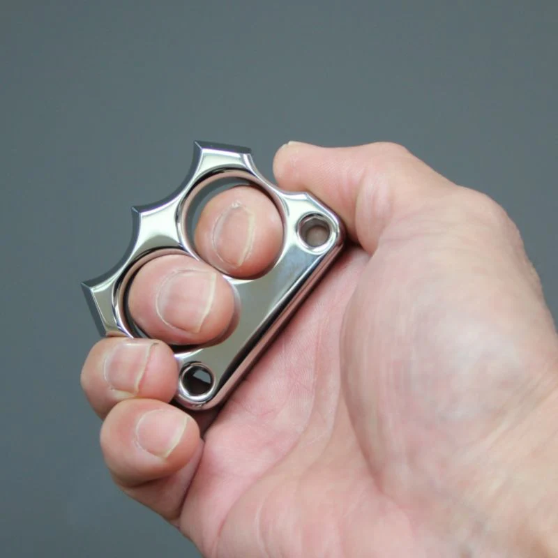 316 Steel Knuckle Duster Two Finger Window Breaker EDC Tool - Image 2