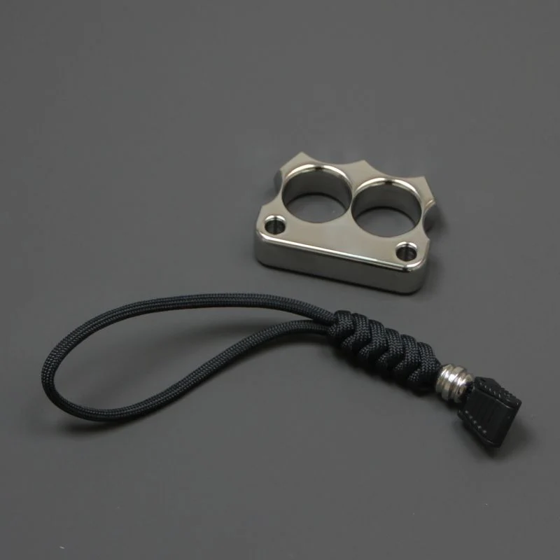 316 Steel Knuckle Duster Two Finger Window Breaker EDC Tool - Image 4