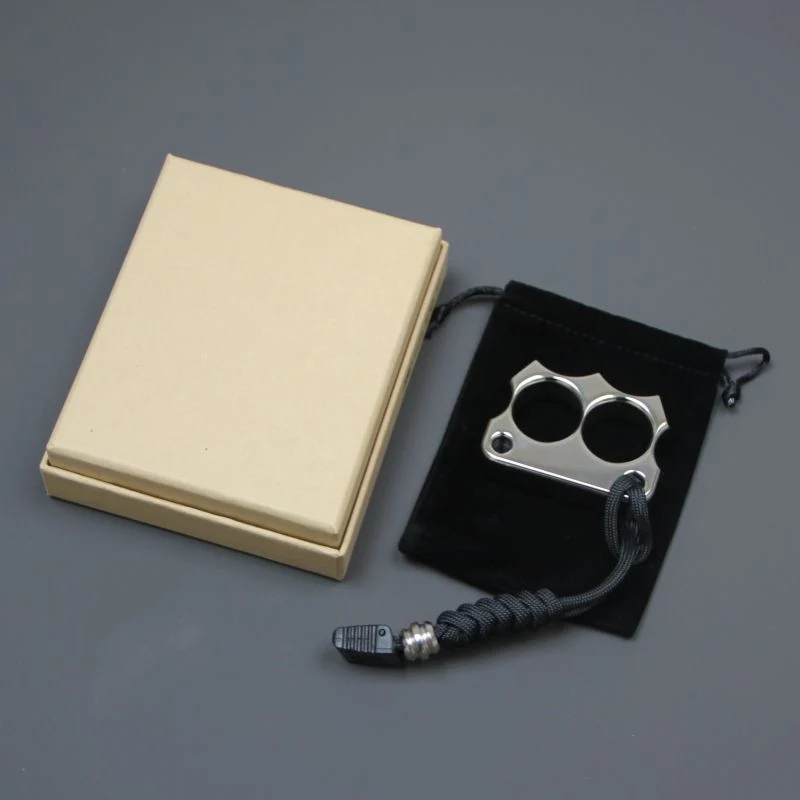 316 Steel Knuckle Duster Two Finger Window Breaker EDC Tool - Image 6