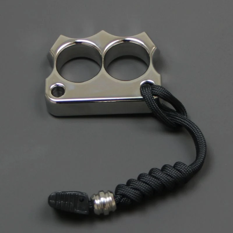 316 Steel Knuckle Duster Two Finger Window Breaker EDC Tool - Image 7