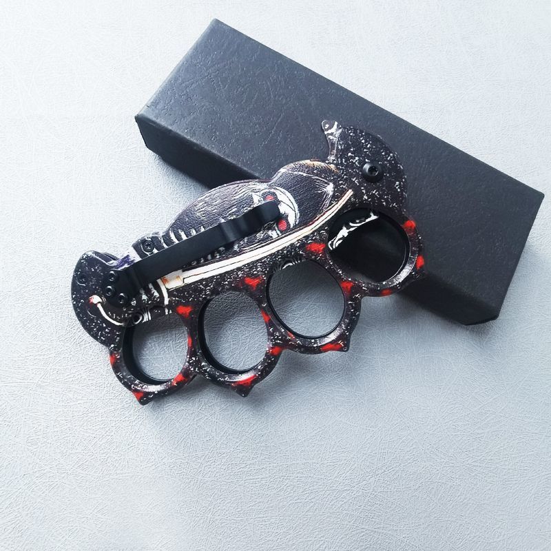 3D Printed Folding Knuckle Knife Outdoor Self Defense Pocket Knives EDC Tools - Image 4