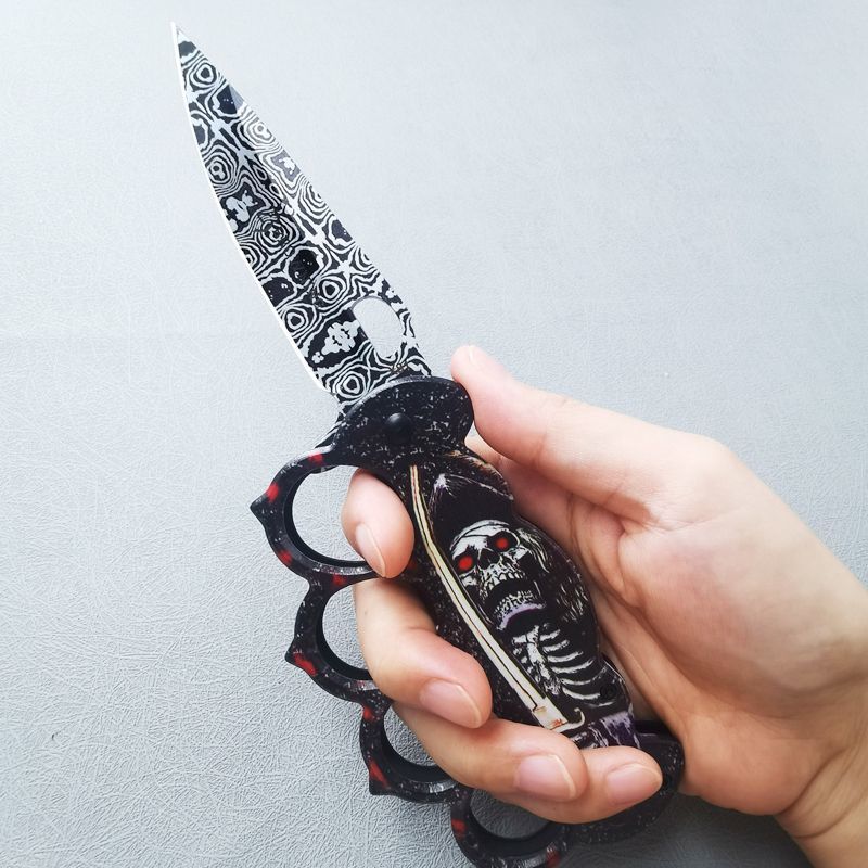 3D Printed Folding Knuckle Knife Outdoor Self Defense Pocket Knives EDC Tools - Image 7