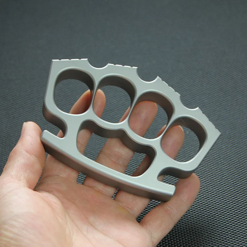 440c Stainless Steel Knuckle Duster Defense Boxing Emergency Window Breaking Grappling Fighting EDC Tool - Image 2