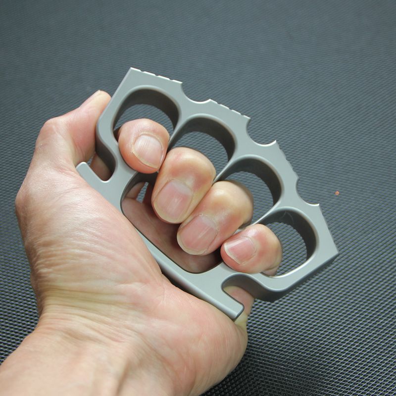 440c Stainless Steel Knuckle Duster Defense Boxing Emergency Window Breaking Grappling Fighting EDC Tool - Image 4