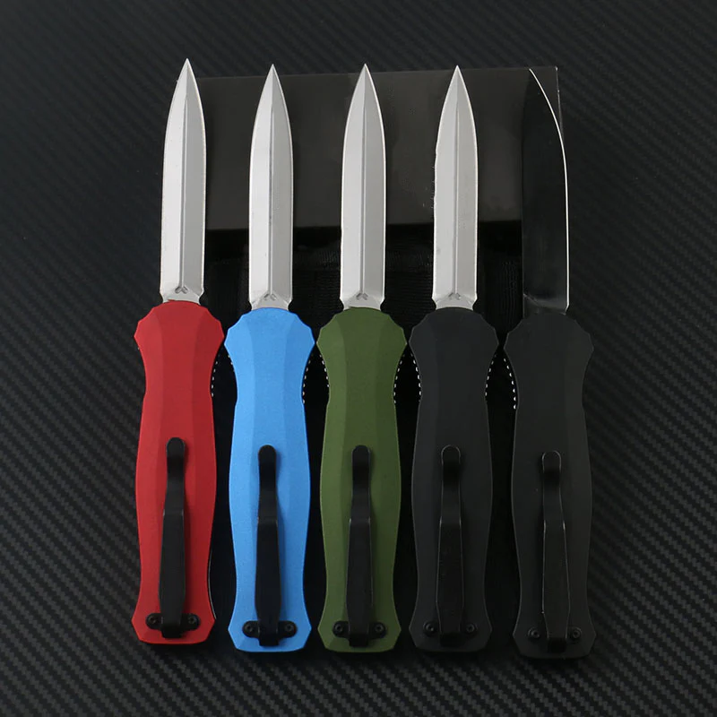 BM 3300 Aluminum Handle Tactical Knife D2 Blade Outdoor Camping Pocket Knives EDC Self-Defenses Tool - Image 2