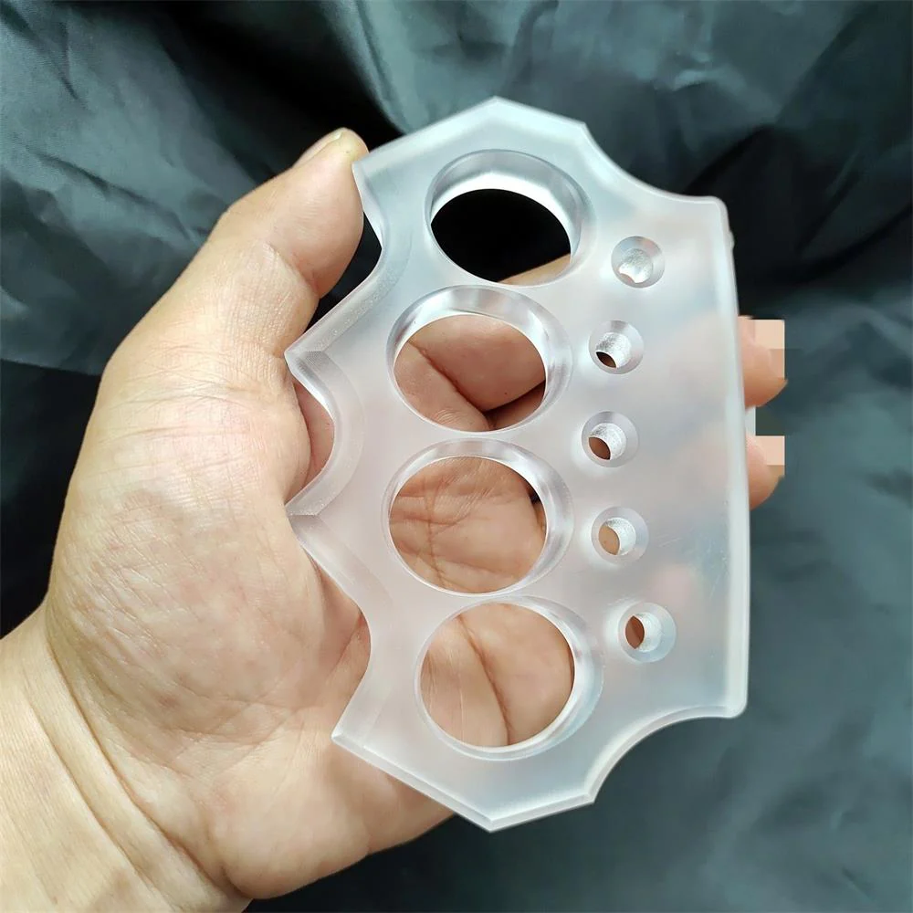 Assault Transparent Knuckle Duster Self-defense Boxing Protective Gear - Image 2