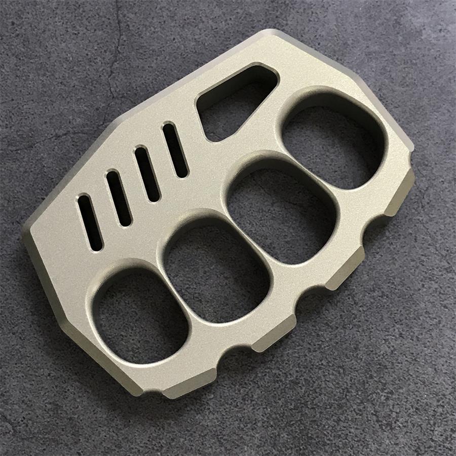 Aviation Aluminum Knuckle Dusters Large Finger Hole EDC Tool - Image 11