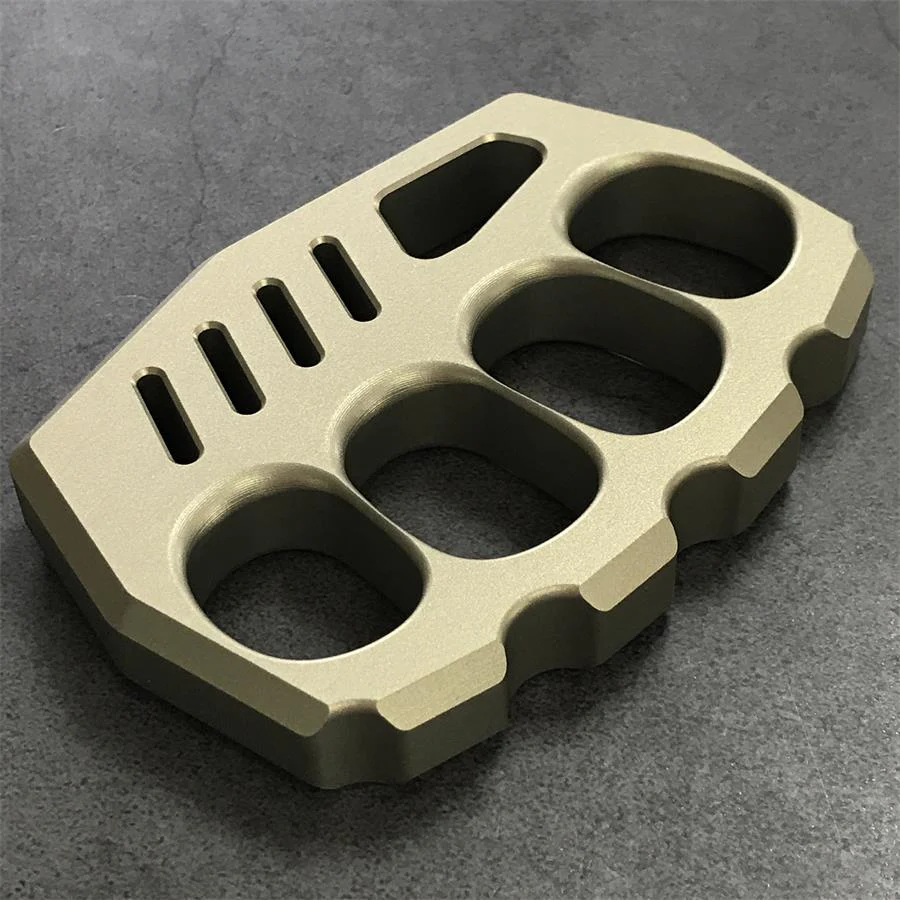 Aviation Aluminum Knuckle Dusters Large Finger Hole EDC Tool - Image 2