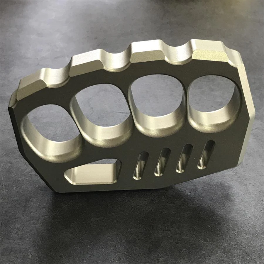 Aviation Aluminum Knuckle Dusters Large Finger Hole EDC Tool - Image 3