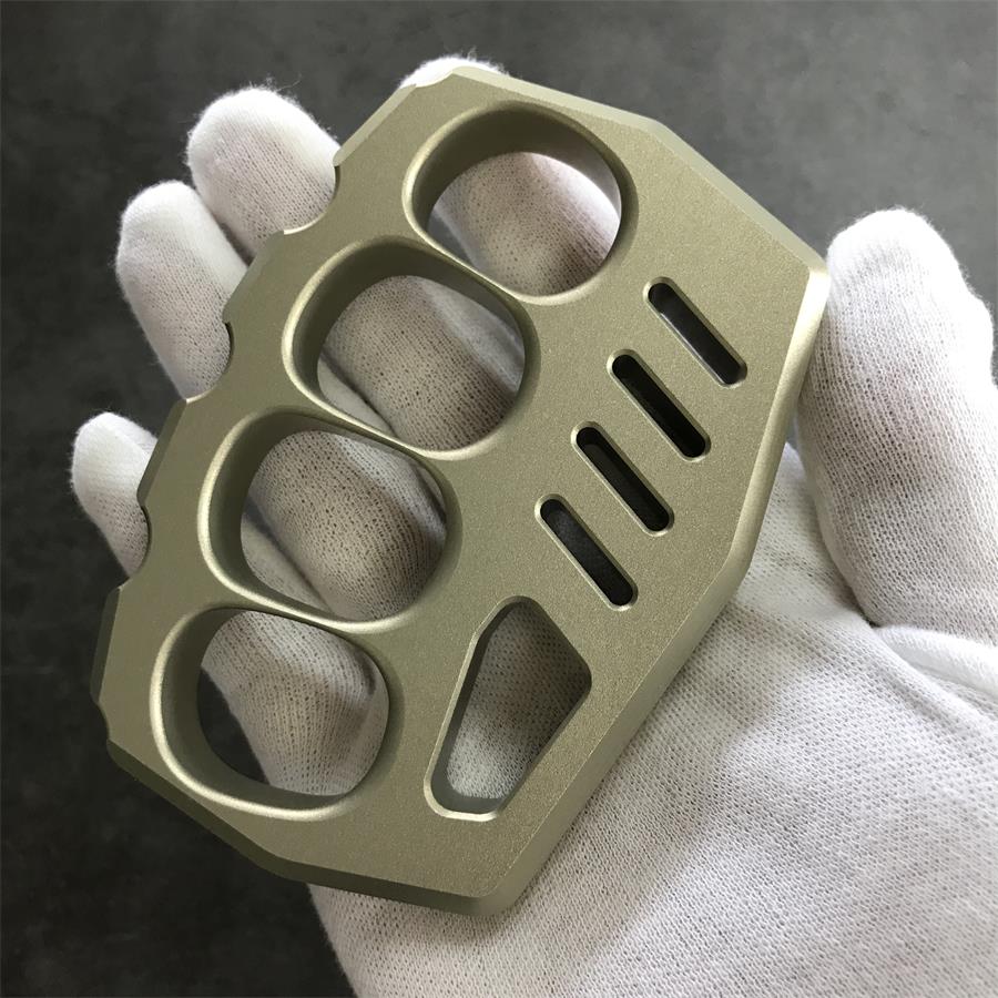 Aviation Aluminum Knuckle Dusters Large Finger Hole EDC Tool - Image 4