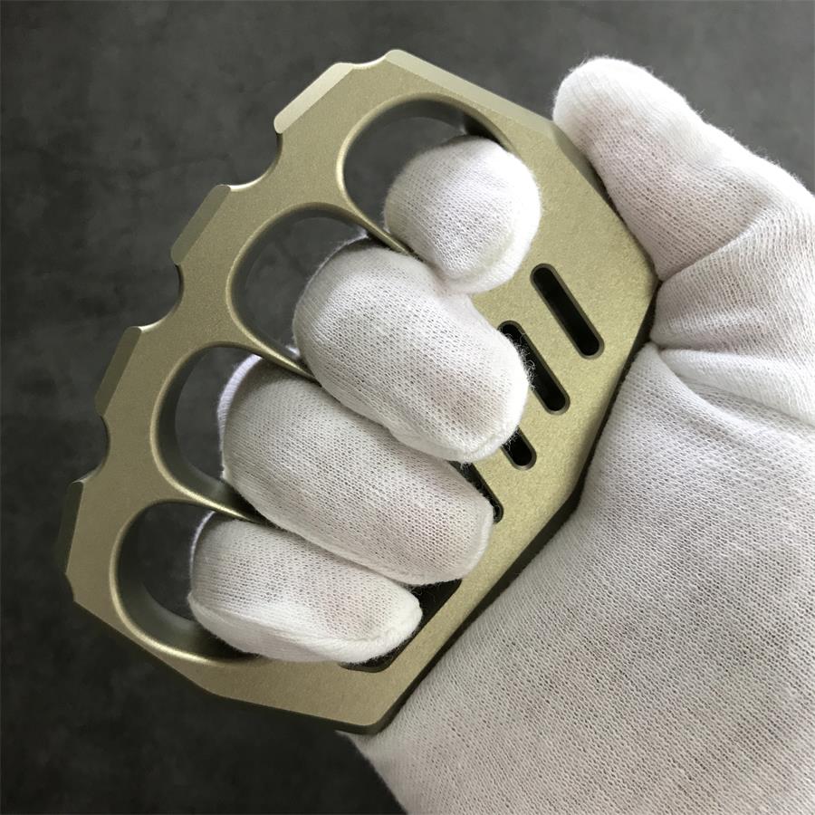 Aviation Aluminum Knuckle Dusters Large Finger Hole EDC Tool - Image 5