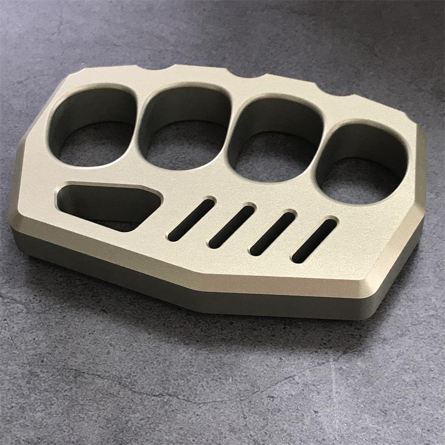Aviation Aluminum Knuckle Dusters Large Finger Hole EDC Tool - Image 6