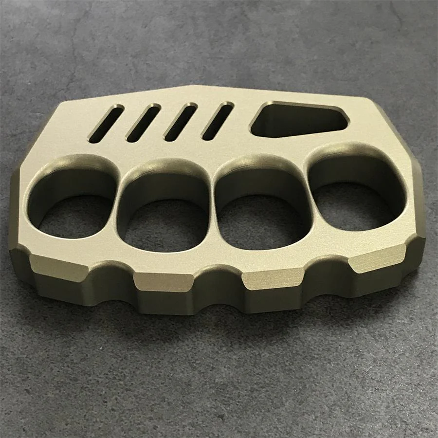 Aviation Aluminum Knuckle Dusters Large Finger Hole EDC Tool - Image 8
