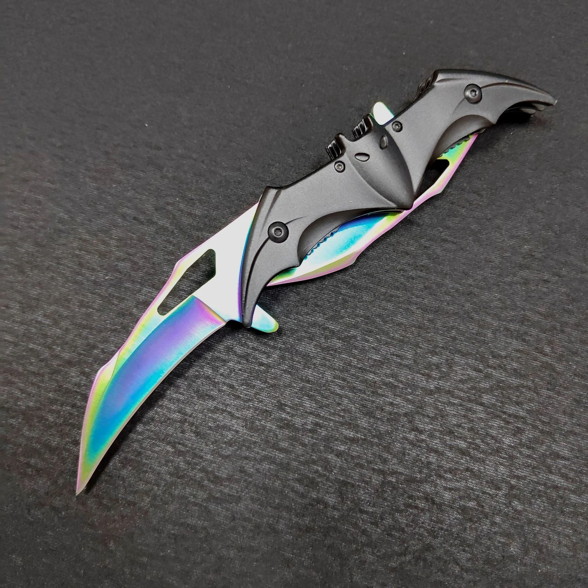 Bat Knife Double Blade Folding Knife Outdoor Camping Defense Hunting Pocket Knives - Image 10