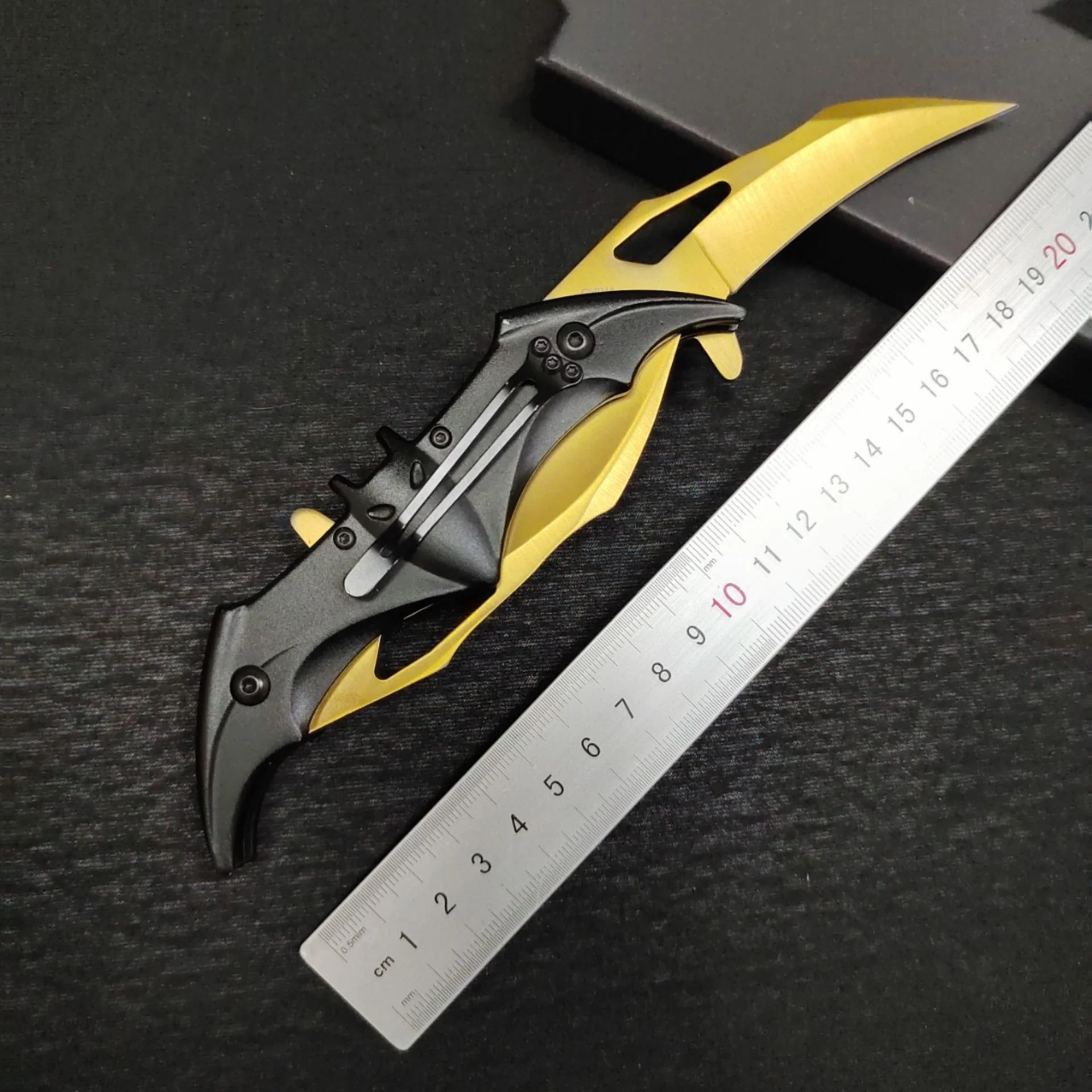 Bat Knife Double Blade Folding Knife Outdoor Camping Defense Hunting Pocket Knives - Image 4