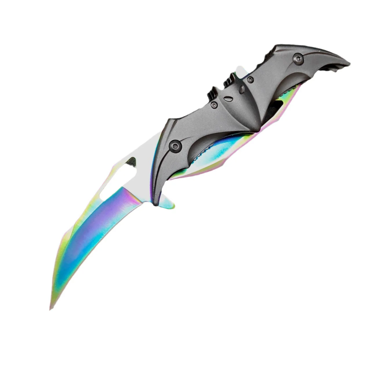 Bat Knife Double Blade Folding Knife Outdoor Camping Defense Hunting Pocket Knives - Image 5
