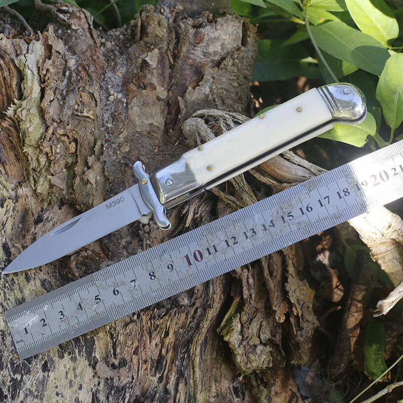 Beef Bone Handle Folding Knife Camping Portable Tactical Knives - Image 5