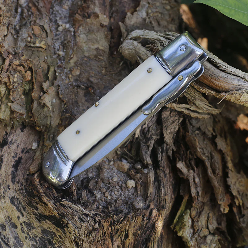 Beef Bone Handle Folding Knife Camping Portable Tactical Knives - Image 6