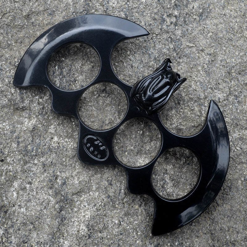 Big Bat Fist Buckle Metal Brass Knuckle Duster Four Finger Tiger Outdoor Camping Safety Defense Pocket EDC Tool - Image 5