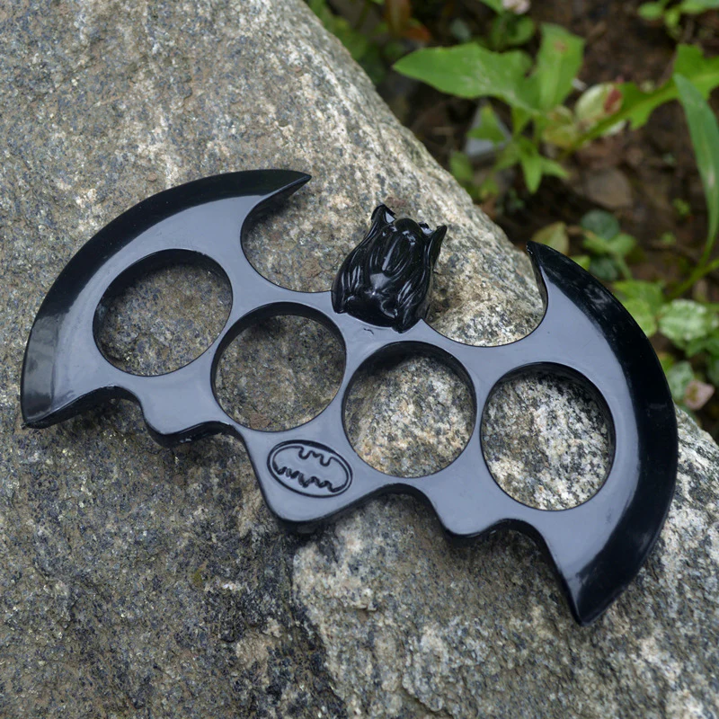 Big Bat Fist Buckle Metal Brass Knuckle Duster Four Finger Tiger Outdoor Camping Safety Defense Pocket EDC Tool - Image 6