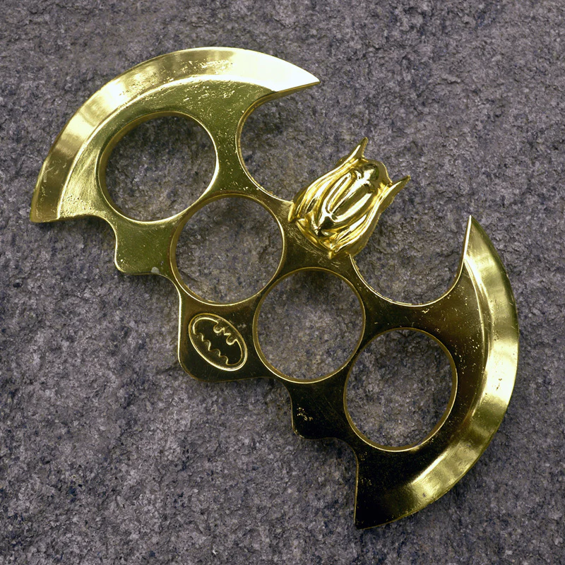 Big Bat Fist Buckle Metal Brass Knuckle Duster Four Finger Tiger Outdoor Camping Safety Defense Pocket EDC Tool - Image 8