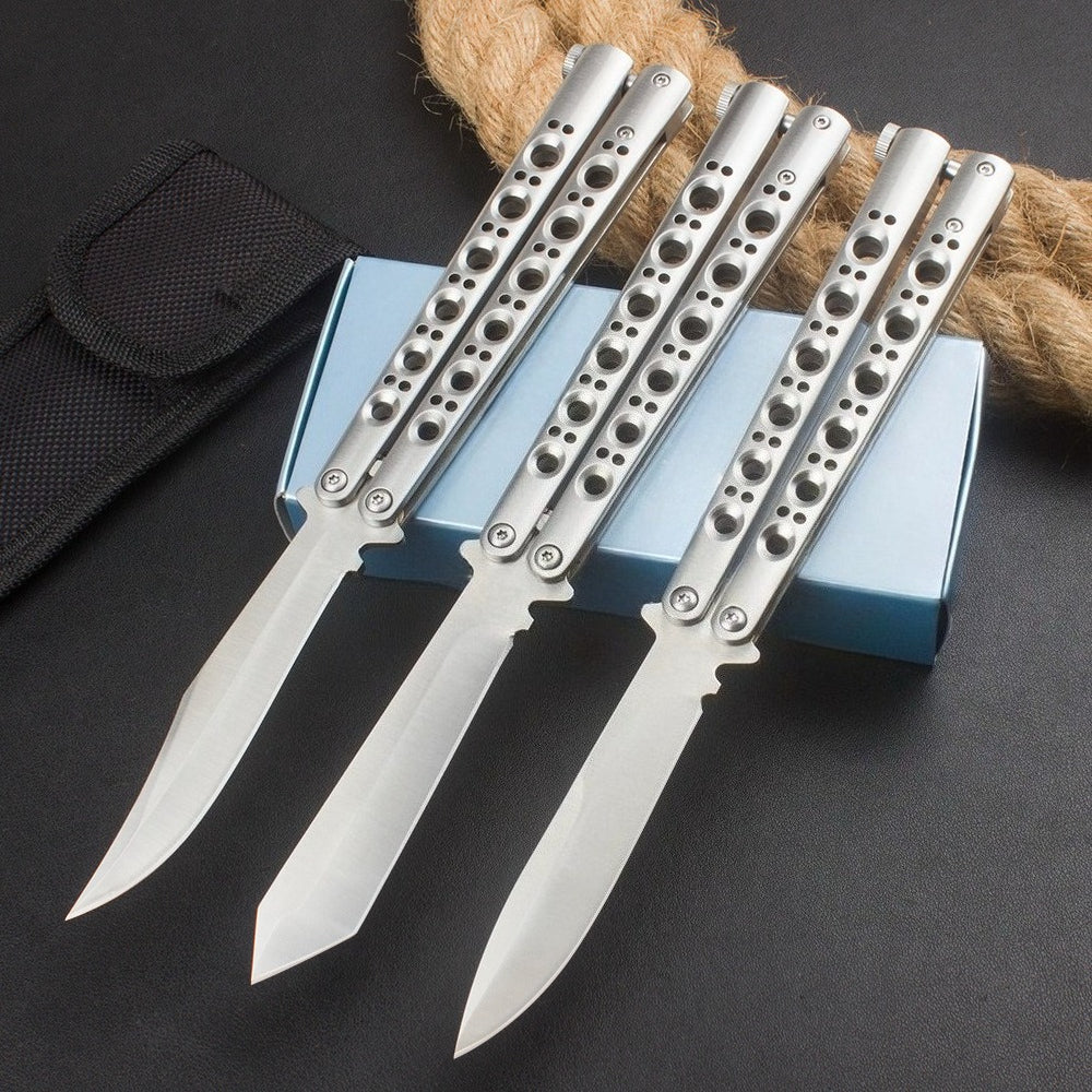 BM42 BM43 BM47 Sanding-finish Portable Balisong Knive - Image 2