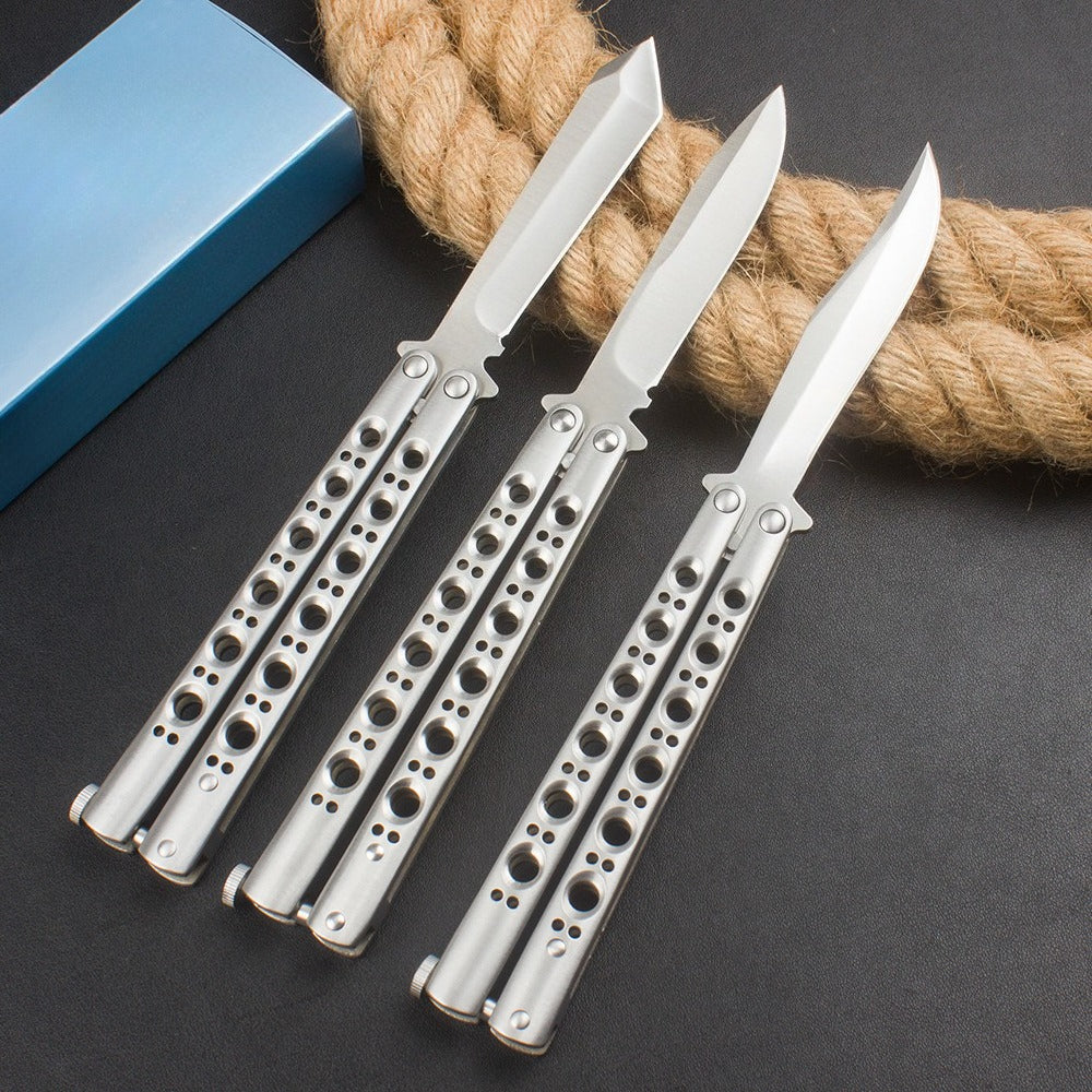 BM42 BM43 BM47 Sanding-finish Portable Balisong Knive - Image 3