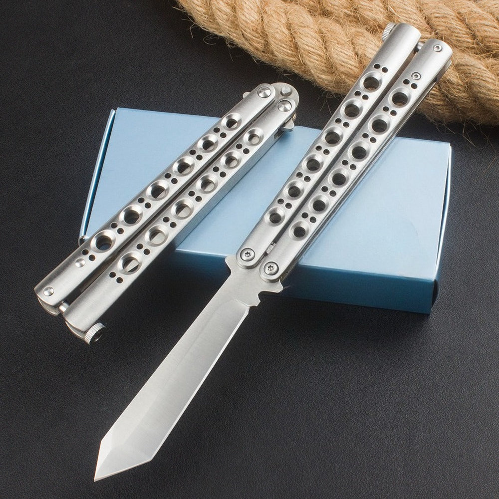 BM42 BM43 BM47 Sanding-finish Portable Balisong Knive - Image 6