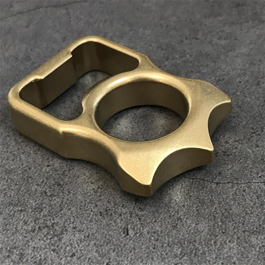 Brass Knuckle Duster Bottle Opening Window Breaking EDC Protective Gear - Image 4