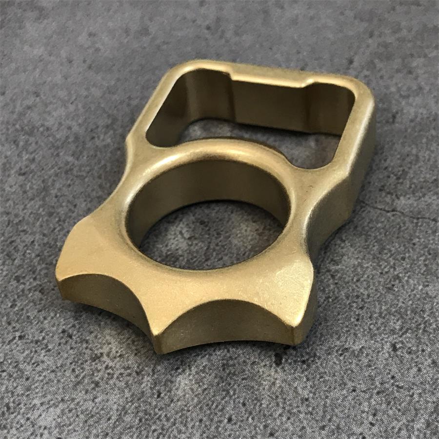 Brass Knuckle Duster Bottle Opening Window Breaking EDC Protective Gear - Image 5