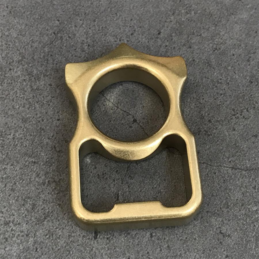 Brass Knuckle Duster Bottle Opening Window Breaking EDC Protective Gear - Image 8