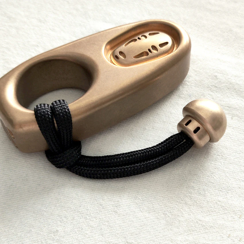Brass Mushroom Knuckle Pendant Umbrella Rope DIY Knife Pendant - Image 10