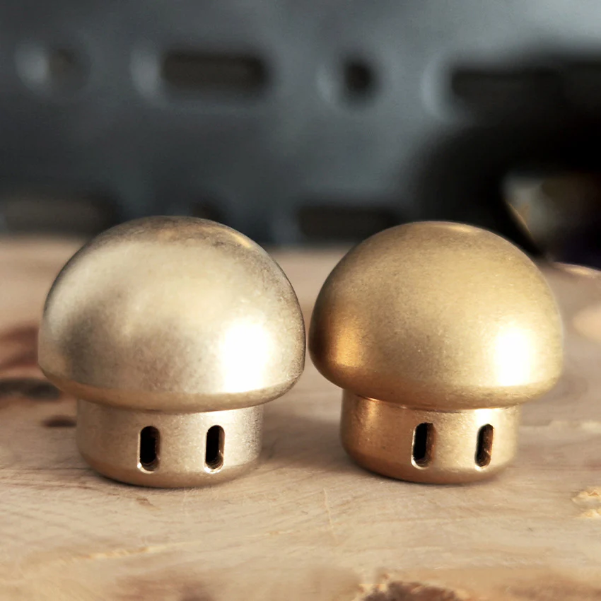 Brass Mushroom Knuckle Pendant Umbrella Rope DIY Knife Pendant - Image 11