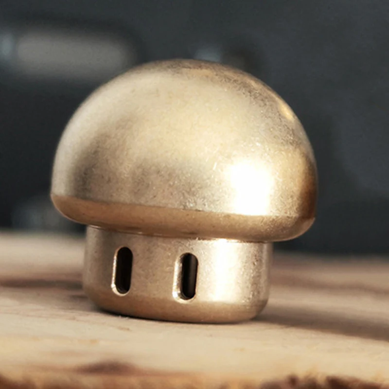Brass Mushroom Knuckle Pendant Umbrella Rope DIY Knife Pendant - Image 13