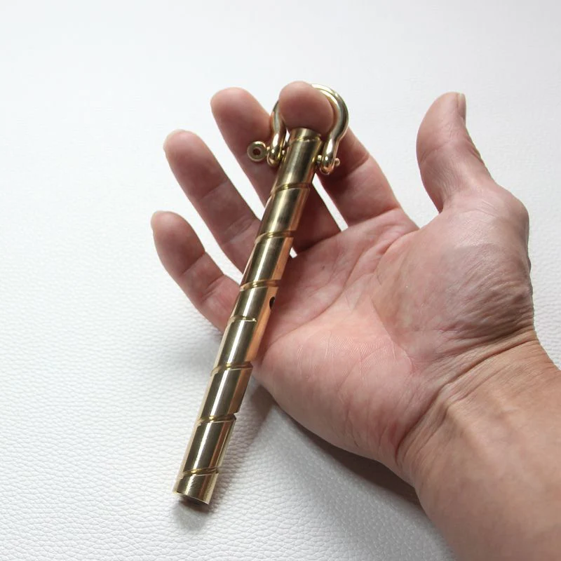 Brass Self-defense Stick Horseshoe Buckle EDC Tool - Image 2