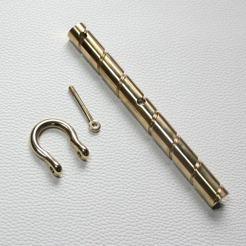 Brass Self-defense Stick Horseshoe Buckle EDC Tool - Image 3