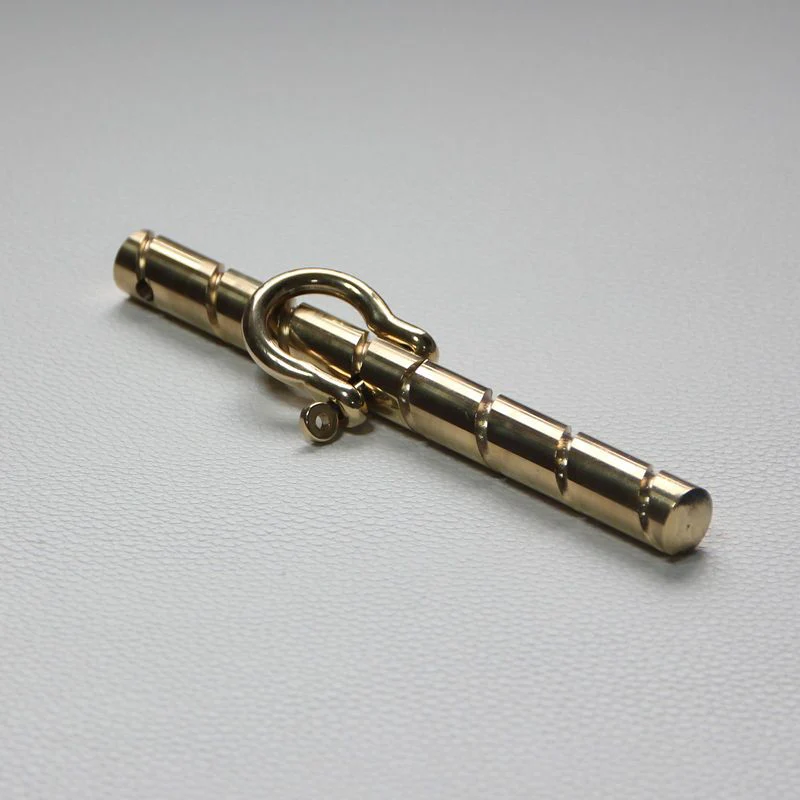 Brass Self-defense Stick Horseshoe Buckle EDC Tool - Image 4
