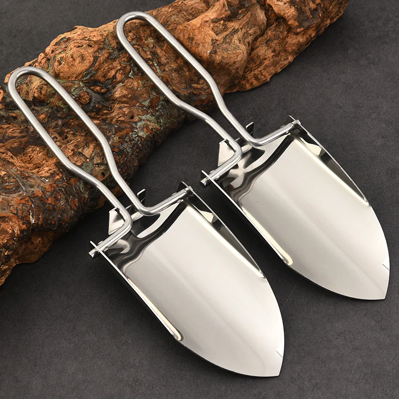 Camping Folding Shovel Fishing Flowers Small Shovels - Image 10