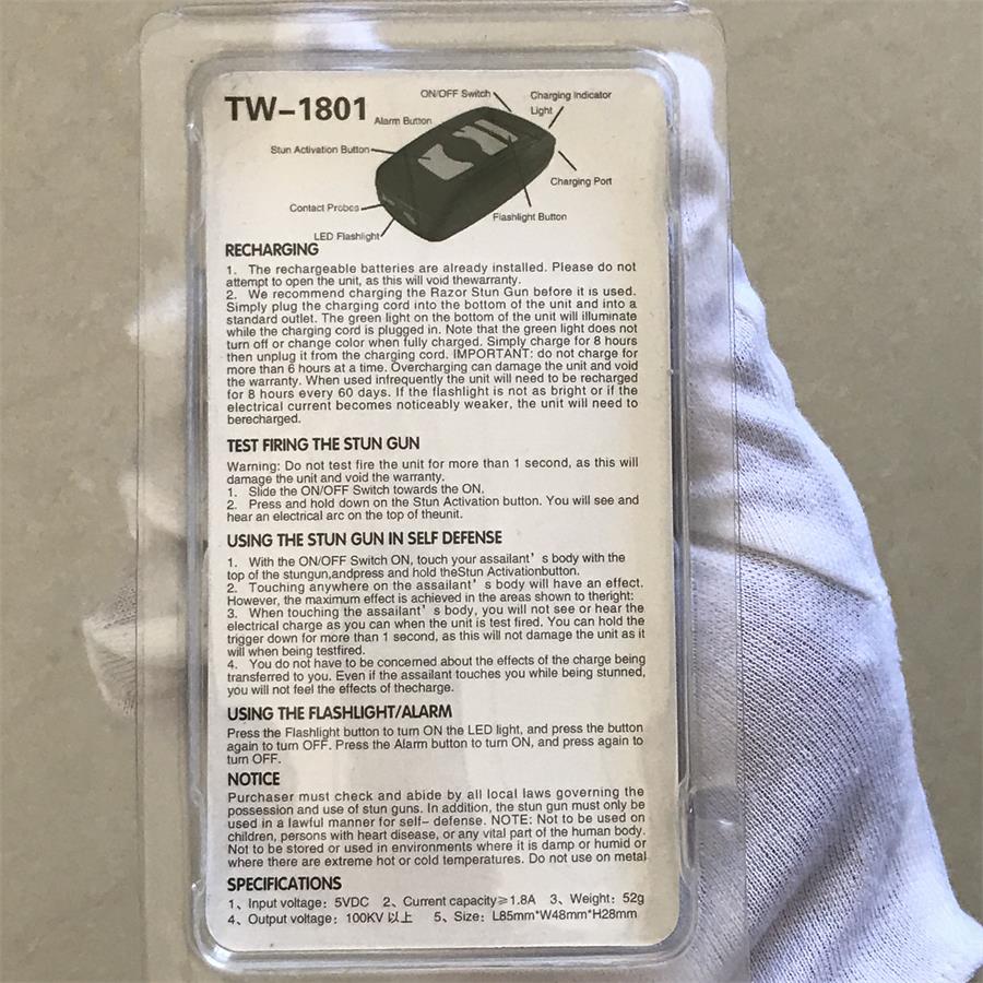 Stun Gun Car Key Electric Stick Portable Electric Shock Lamp - Image 6
