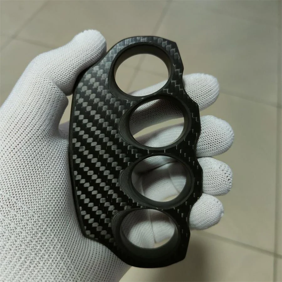Carbon Fiber Knuckle Duster Window Breaker Defense Gear - Image 4