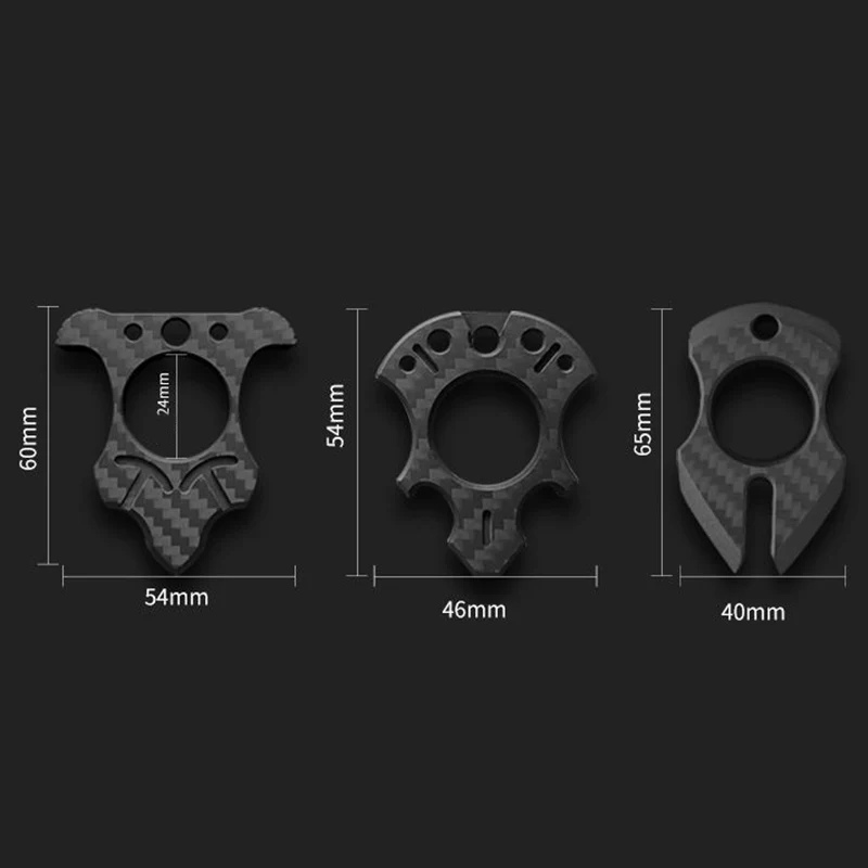 Carbon Fiber Single Finger Knuckles Duster - Image 3