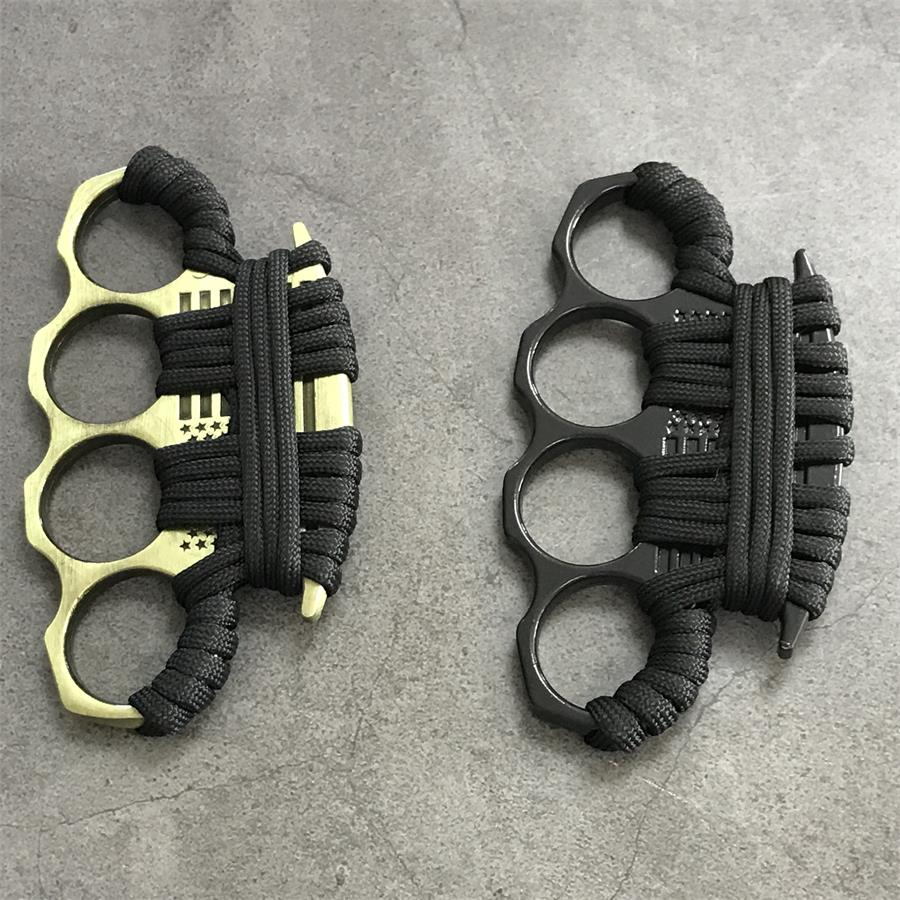 Classic Knuckle Duster Outdoor Self-defense EDC Tool - Image 9