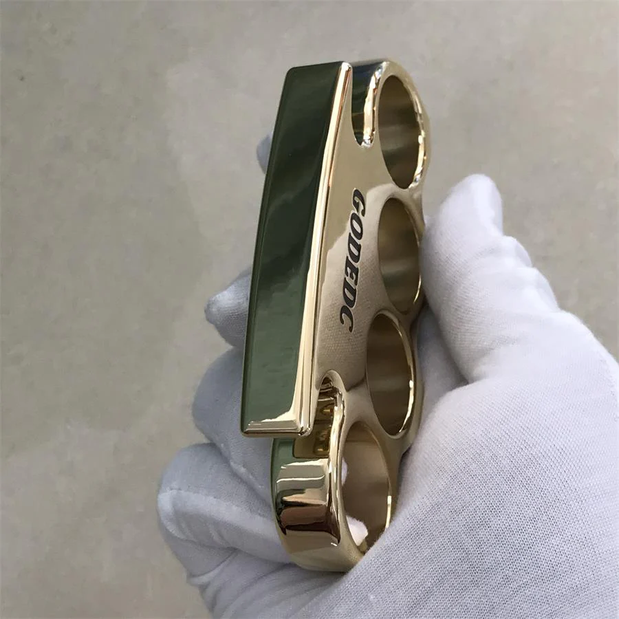 GODEDC KING OF GOD Classic Mirror Brass Knuckle Duster - Image 5