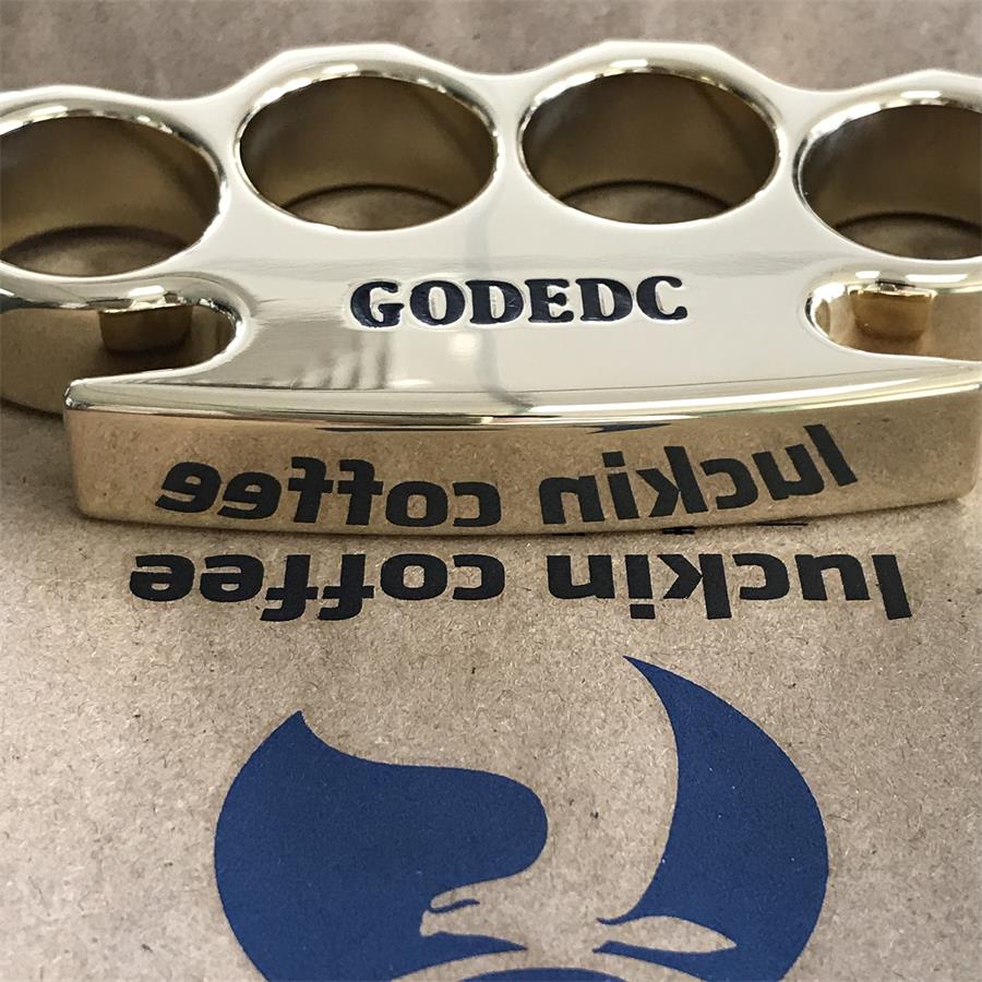 GODEDC KING OF GOD Classic Mirror Brass Knuckle Duster - Image 8