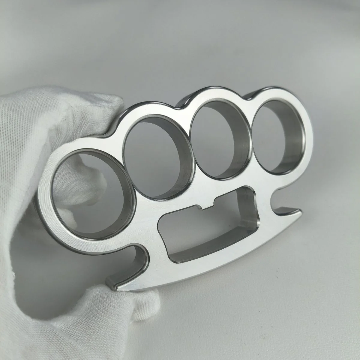 Classic Solid Steel Knuckle Duster Window Breaker Bottle Opener EDC Tool - Image 2